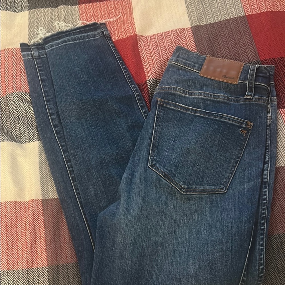 Madewell Blue 10” High Rise Skinny Classic Style